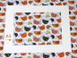 Preview: Schildkröten orange Baumwollstoff Patchworkstoff A4 Ausschnitt